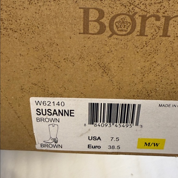 BORN Susanne Brown Leather Harness Tall Boots 7.5 - Picture 3 of 8